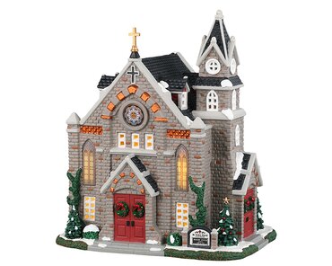 Lemax kersthuisje 'St. Luke's church'