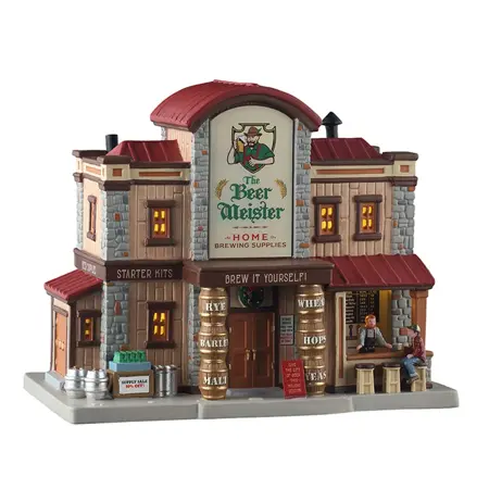 Lemax kersthuisje 'The beer meister home brewing supplies'