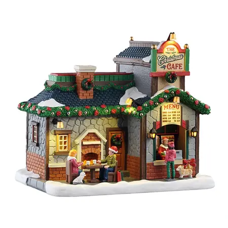 Lemax kersthuisje 'The Christmas cafe'