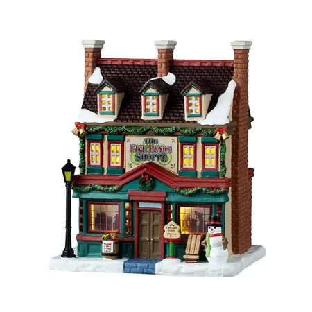 Lemax kersthuisje 'The five pence shoppe' 