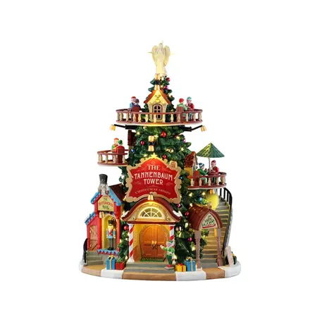 Lemax kersthuisje 'The tannenbaum tower Christmas shops'
