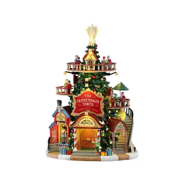 Lemax kersthuisje 'The tannenbaum tower Christmas shops'