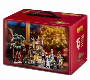 Lemax kersthuisjes 'Lucy's chocolate shop' set - afbeelding 1