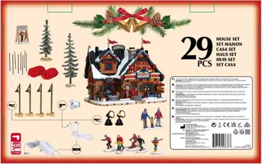 Lemax kersthuisjes starter set 'Apres-ski lodge' - afbeelding 3