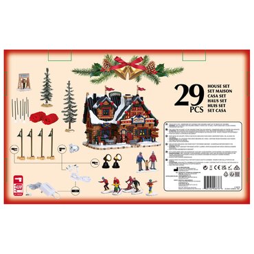 Lemax kersthuisje 'Apres-Ski Lodge Set' - afbeelding 2