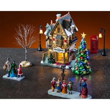 Lemax kersthuisjes 'Tannenbaum Christmas shoppe' set - afbeelding 2