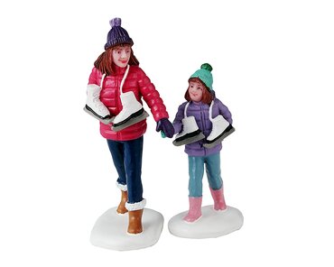 Lemax skating sisters