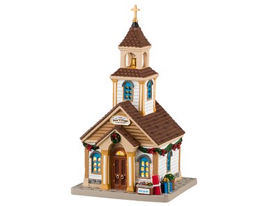 lemax the new village church incl. adaptor