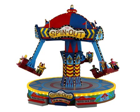 Lemax 'The spin out' (incl. adapter) bewegende attractie