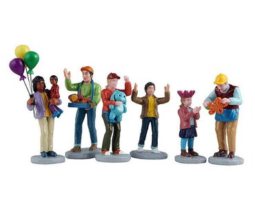 Lemaxkerstdorp figuren 'Fun at the carnival'