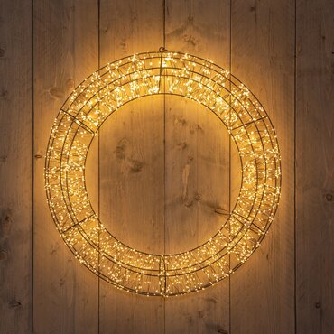 Licht krans metaal 2400 LED klassiek warm - afbeelding 2