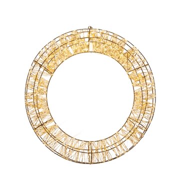 Licht krans metaal 2400 LED klassiek warm - afbeelding 1