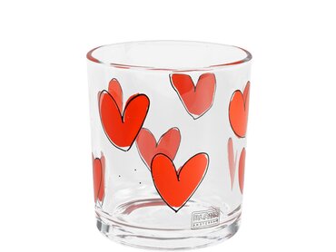Blond Amsterdam glas hartjes - afbeelding 1