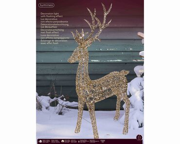 Lumineo micro LED rendier 270 cm buiten