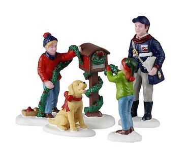 Lemax Mailbox Decorating, Set van 4