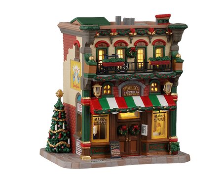 Lemax kersthuisje 'Mario'S Pizzeria & Bistro'
