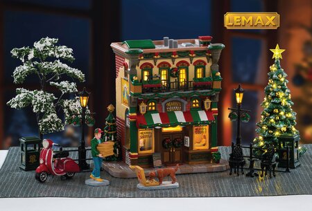 Lemax kersthuisje 'Mario'S Pizzeria & Bistro Set' - afbeelding 1