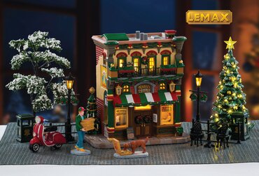 Lemax kersthuisje 'Mario'S Pizzeria & Bistro Set' - afbeelding 1