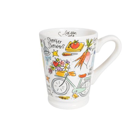 Blond Amsterdam beker XL Love green girl - afbeelding 1
