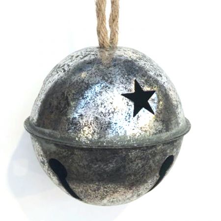 Metalen bel Ø14cm zilvergrijs