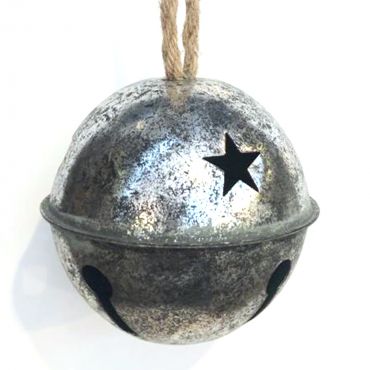 Metalen bel Ø14cm zilvergrijs