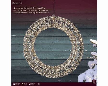 Lumineo micro LED krans Ø50 cm - afbeelding 1