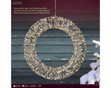 Lumineo micro LED krans Ø50 cm - afbeelding 1