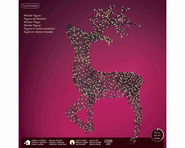 Lumineo micro LED rendier 200 cm - afbeelding 1