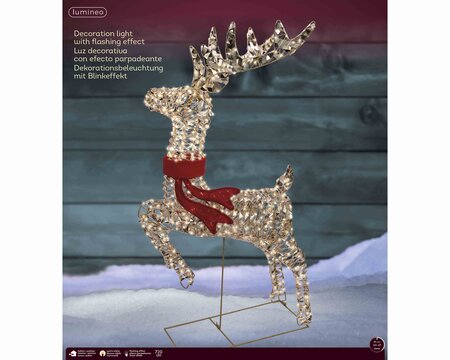 Lumineo micro LED rendier 100 cm buiten - afbeelding 1