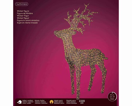 Lumineo micro LED rendier 180 cm - afbeelding 1
