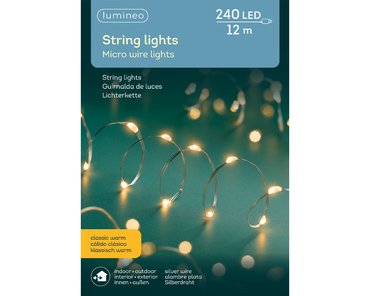 MicroLED strengverlichting 12 m klassiek warm - afbeelding 1