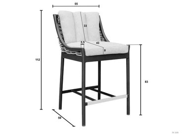 Apple Bee barstoel Milou - afbeelding 4