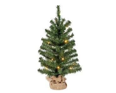 Everlands mini kunstkerstboom Imperial met verlichting 60 cm - afbeelding 1