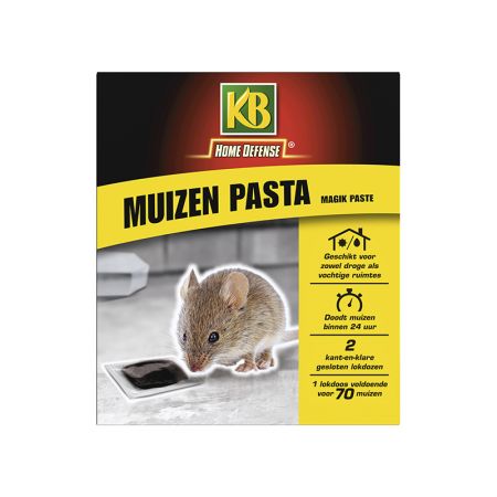 KB Home Defense muizen pasta alfachloralose - afbeelding 1