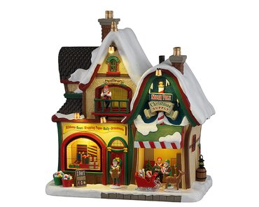 Lemax kersthuisje 'North Pole Christmas Supply'