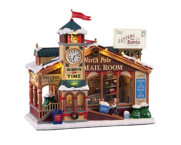 Lemax kersthuisje 'North Pole Mail Room'
