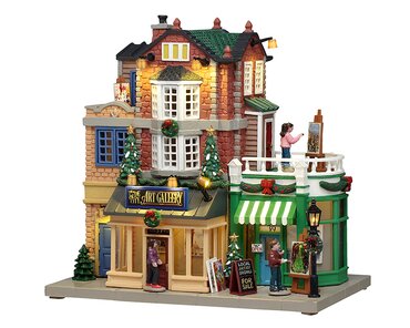 Lemax kersthuisje 'Olde City Art Gallery'