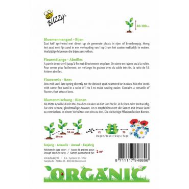 Bloemenmengsel Bijen (BIO) - afbeelding 2