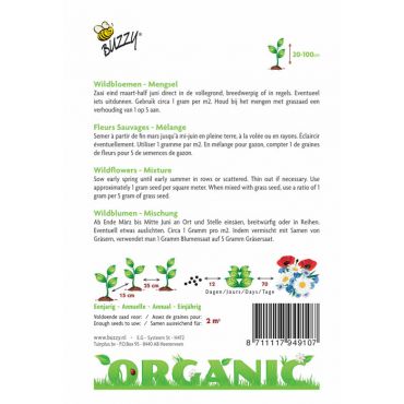 Wildbloemen mengsel (BIO) - afbeelding 2