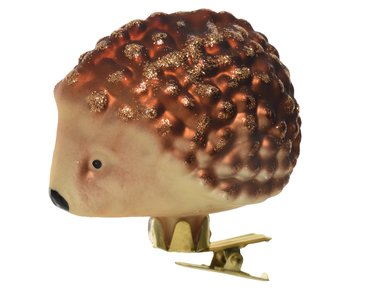Decoris kerst ornament egel met clip