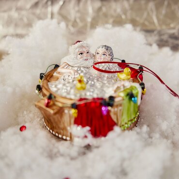 Ornament Kerstman en -vrouw in bad - afbeelding 2