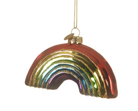 Decoris kersthanger glas regenboog
