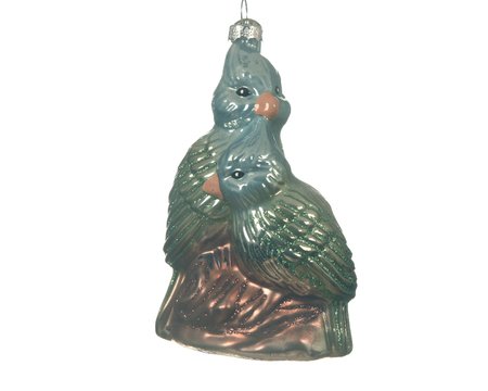 Decoris kersthanger glas vogels