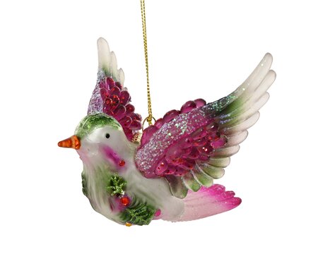 Decoris kerstornament vogel - afbeelding 1