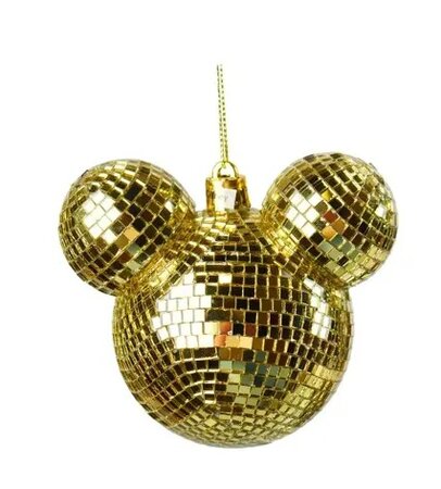 Disney kersthanger Mickey Disco oren goud