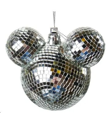 Disney kersthanger Mickey Disco oren zilver