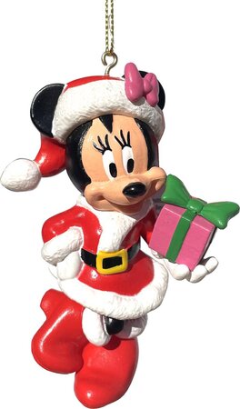 Disney kerstornament Mini Mouse met cadeautje