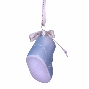 Vondels kersthanger schoentje "baby first christmas" - afbeelding 2