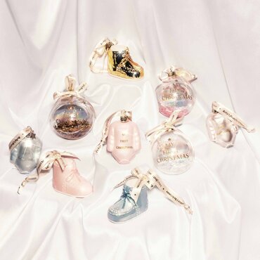 Vondels kersthanger schoentje "baby first christmas" - afbeelding 4