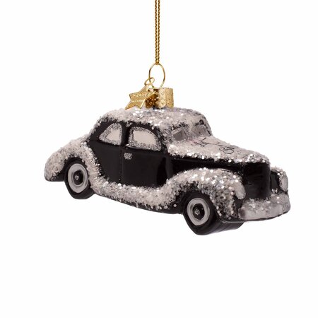 Vondels kersthanger auto met sneeuw - afbeelding 1